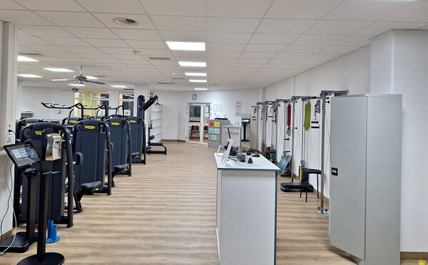 Tresen auf der Trainingsfläche im ZAR Stuttgart