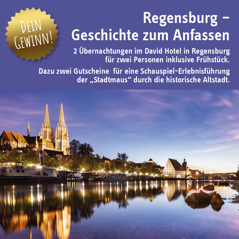 30 Jahre ZAR - 30 Gewinne: Im Mai verlosen wir einen attraktiven Gewinn für Regensburg