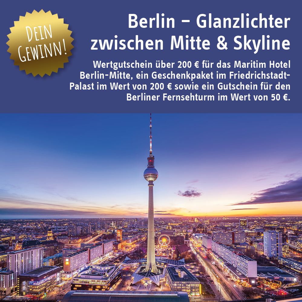 30 Jahre ZAR - 30 Gewinne: Im September verlosen wir einen attraktiven Gewinn für Berlin
