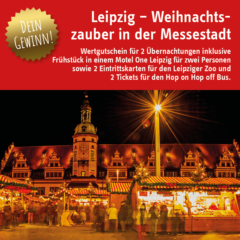 30 Jahre ZAR - 30 Gewinne: Als Adventsspecial verlosen wir im November einen attraktiven Gewinn für Leipzig