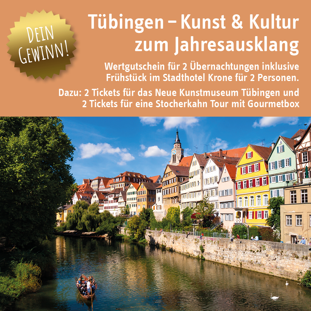 30 Jahre ZAR - 30 Gewinne: Im Dezember verlosen wir einen attraktiven Gewinn für Tübingen