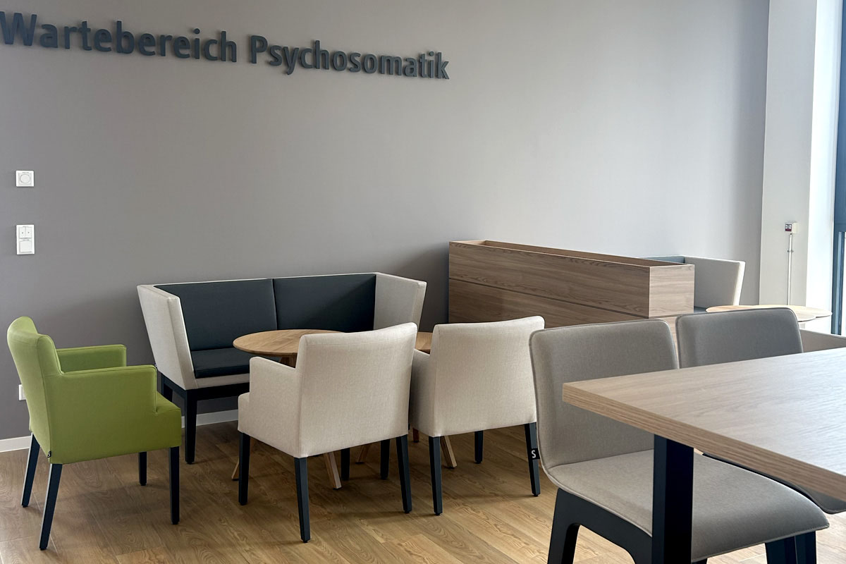 Wartebereich Psychosomatik im ZAR Bochum