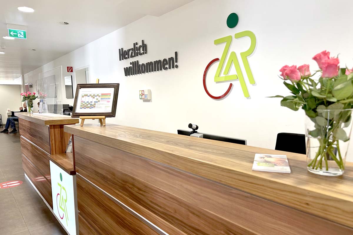 Der Empfangsbereich im ZAR Fulda.