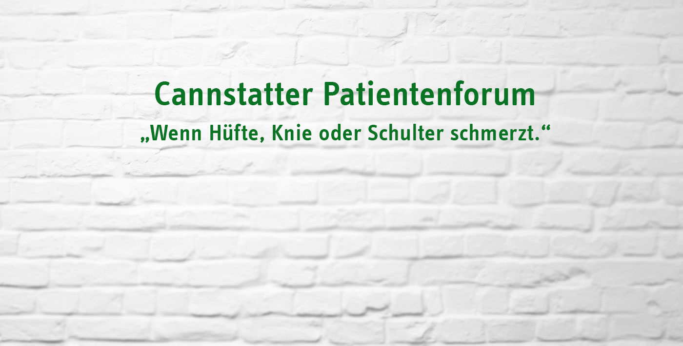 Cannstatter Patientenforum. Chefärzte im Gespräch mit Patientinnen & Patienten.
