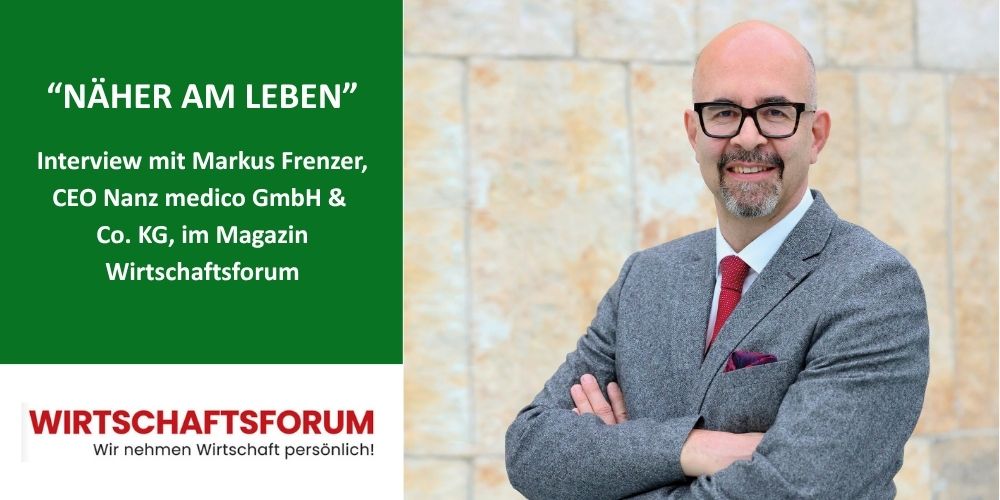 Interview mit CEO Markus Frenzer im Magazin Wirtschaftsforum zur Zukunft der Rehabilitation