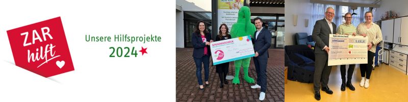 Spendenübergabe ZAR - Ein Kiwi gegen Krebs & Kinderpalliativzentrum Datteln