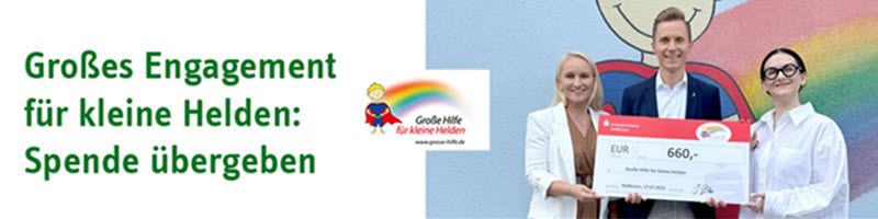 ZAR Heilbronn: 660€ Spende an die Stiftung Große Hilfe für kleine Helden