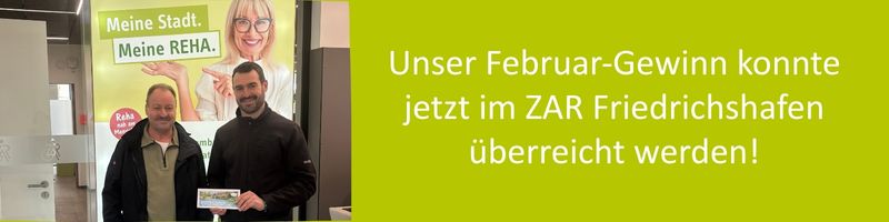 Wir freuen uns mit Thomas Täufer, Februar-Gewinner | 30 Jahre ZAR