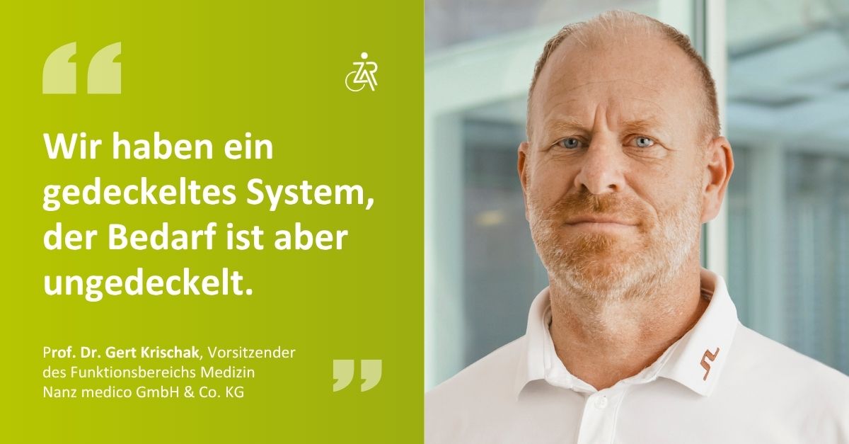 Prof. Dr. Gert Krischak im Gespräch zum 35. Reha-Kolloquium in Leipzig