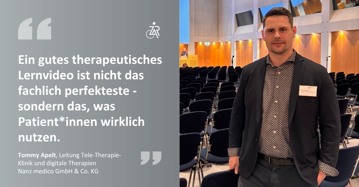 Tommy Apelt im Gespräch zum 35. Reha-Kolloquium in Leipzig