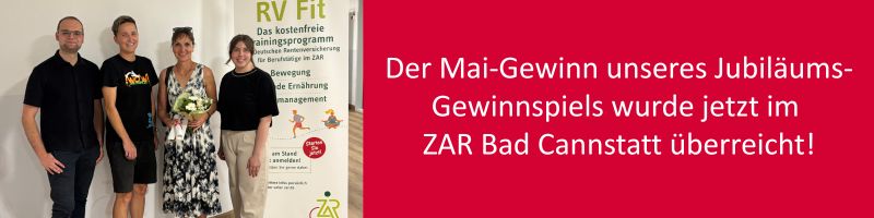 Wir freuen uns mit Bona Michels, Mai-Gewinnerin | 30 Jahre ZAR