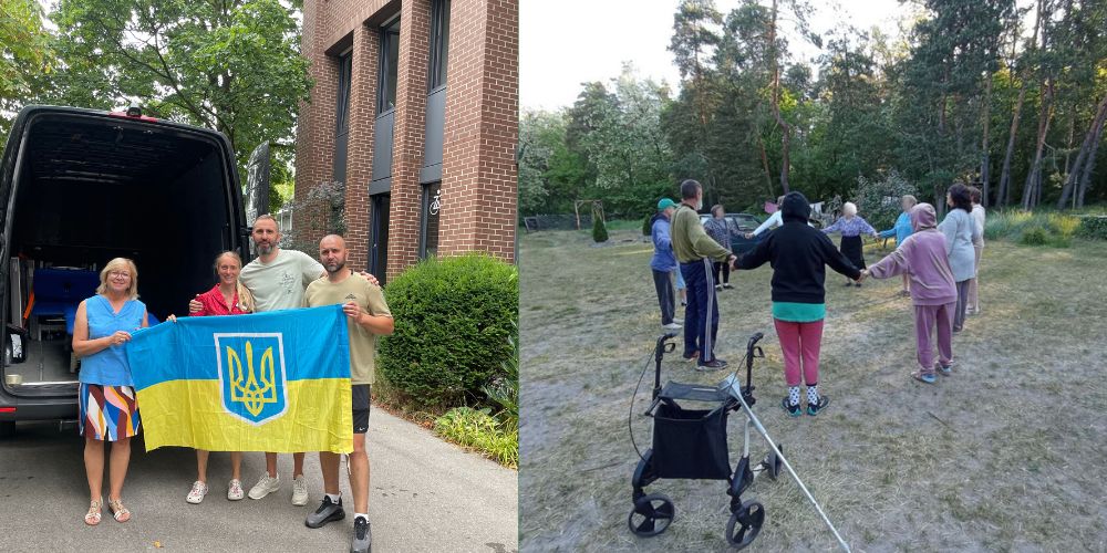 Hilfsmittel aus dem ZAR München Süd sind in einem Rehabilitationszentrum in der Ukraine angekommen und werden dort eingesetzt.